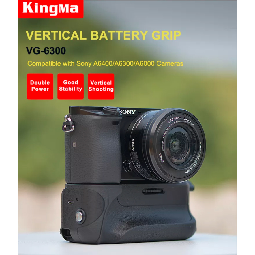 Kingma VG-6300 battery grip za Sony a6000/a6300/a6400 - 8